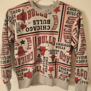 NBA kids Chicago Bulls all over print sweatshirt